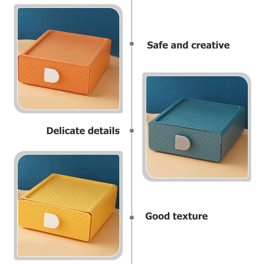 

3Pcs Drawer Desk Organizer Versatile Storage Case Perfect Size Earrings Bracelets Holder Home Office