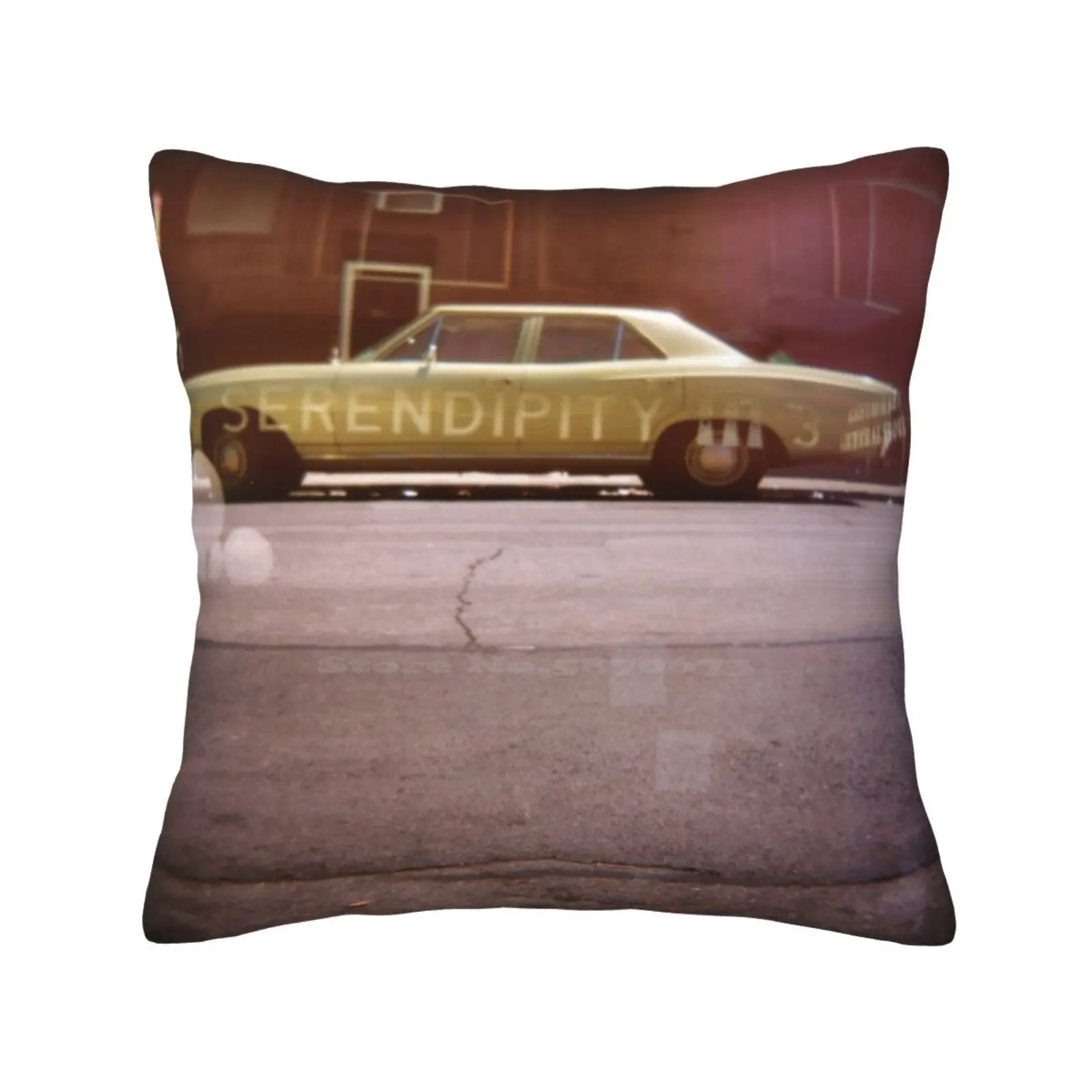 Serendipity-Holga Double Exposure Fashion Sofa Throw Pillow Cover Pillowcase Holga Nyc San Francisco Double Exposure 120 Film