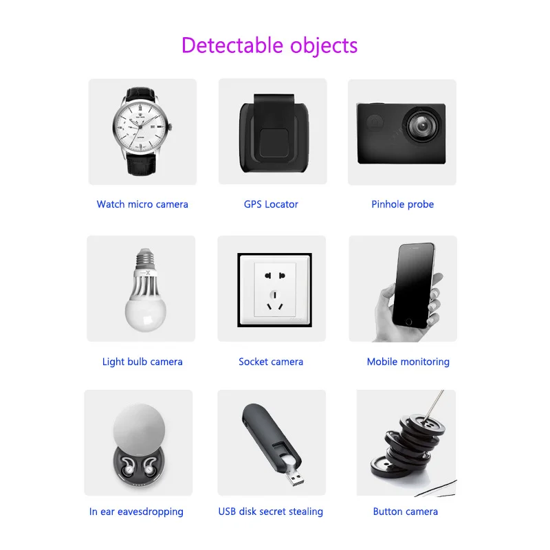 Wireless Professional Signal Detector Magnetic Field and Electromagnetic wave Anti-positioning Anti-tracker Anti eavesdropping