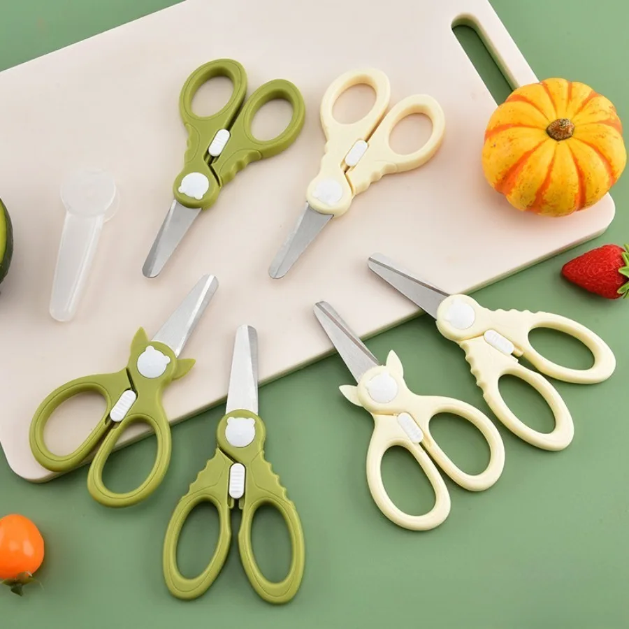 Kitchen scissors, stainless steel food scissors, handmade safety scissors, multifunctional household small scissors
