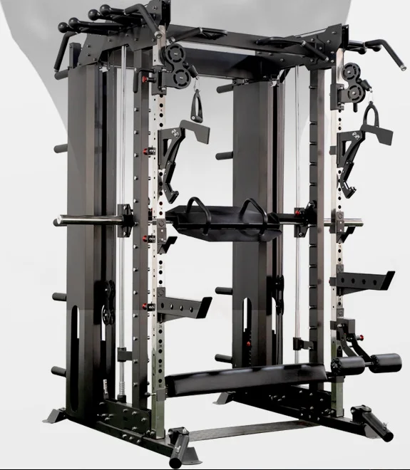 Commercial Smith machine comprehensive trainer home bench press squat small bird gantry multifunctional fitness equipment