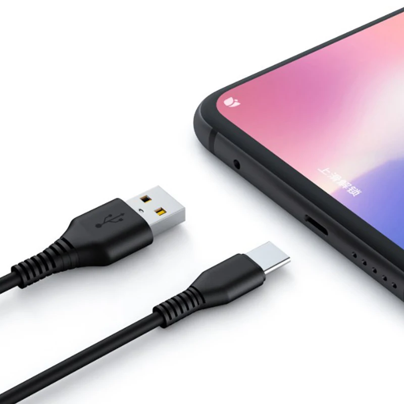 2 In 1 Type C Micro USB Cable Mobile Phone Fast Charger Cable Two Devices Splitter Micro USB C Wire-F(x)