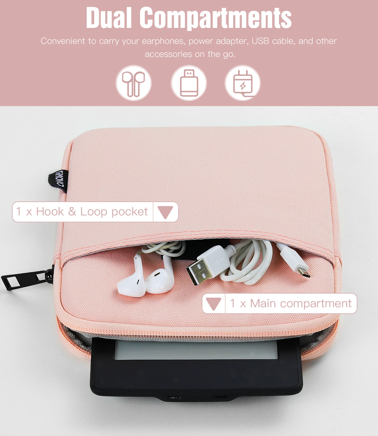 6-7 Inch Sleeve Case for Kindle Paperwhite/Colorsoft Signature Edition Protective Sleeve Cover Pouch Bag Carrying Case