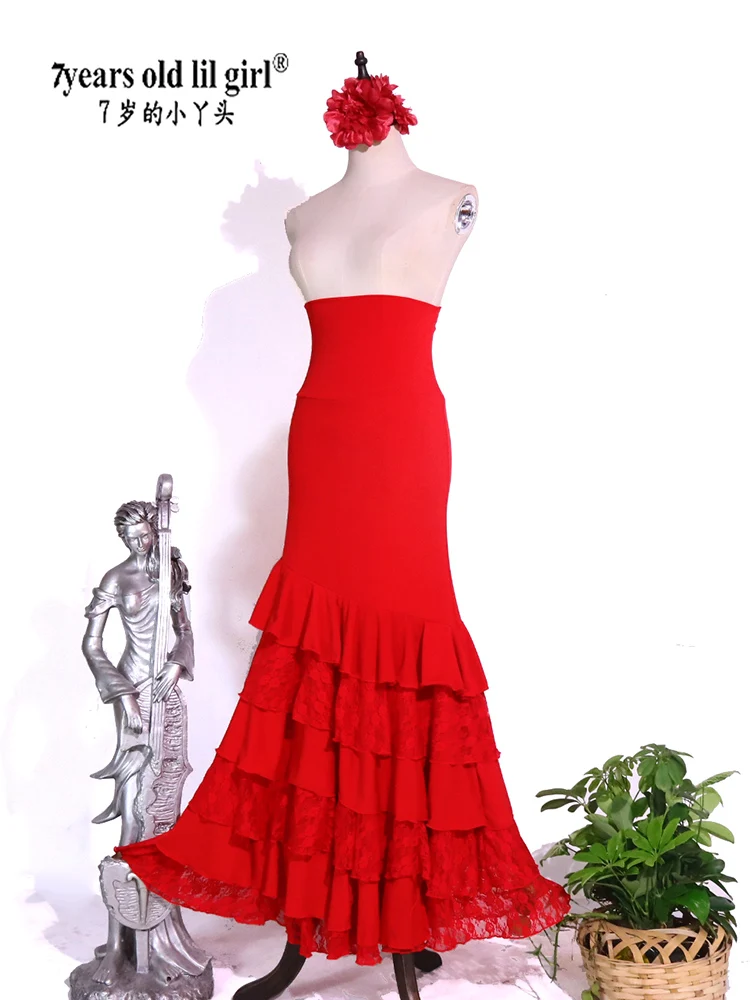 Spanish Flamenco Costume Performor Dress Women Girl Gyspy Ballroom Festival Performance Dance Wear GZ14