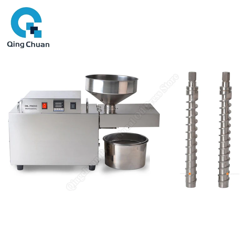 

Oil Press Machine S10 1500W Home Peanut Seeds Squeezer Stainless Steel Business Sesame Sunflower Expeller Soybean Extraction