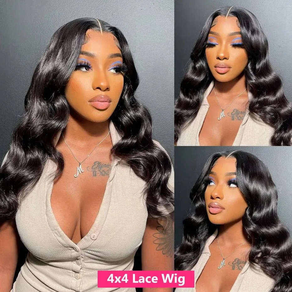 Natural Black 22 Inch 150 Density 13x6 HD Lace Wig Human Hair Wig Glueless Precut Water 13X4 Front Waves Women Human Hair Wigs