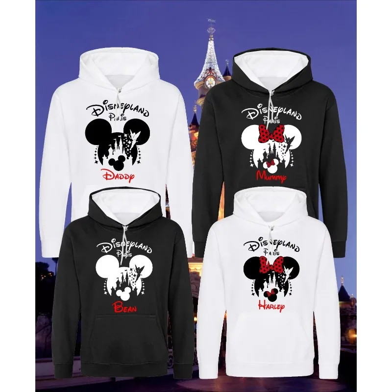 

2026 Disneyland Mickey Mouse Series 3D Printed Men's and Women's Hooded Sweatshirts, Pullovers, Casual Couple Tops, Oversized