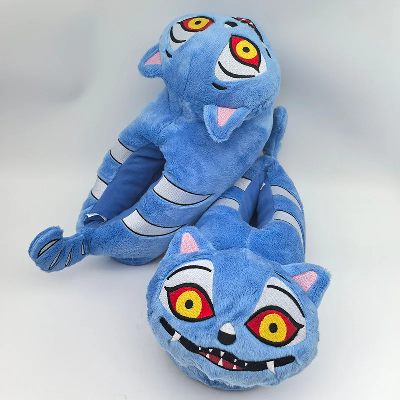 

Kpops Demons Hunters плюшевые хлопковые тапочки для женщин и мужчин Kawaii Derpy Tiger пара тапочек зимние уличные домашние нескользящие рождественские подарки