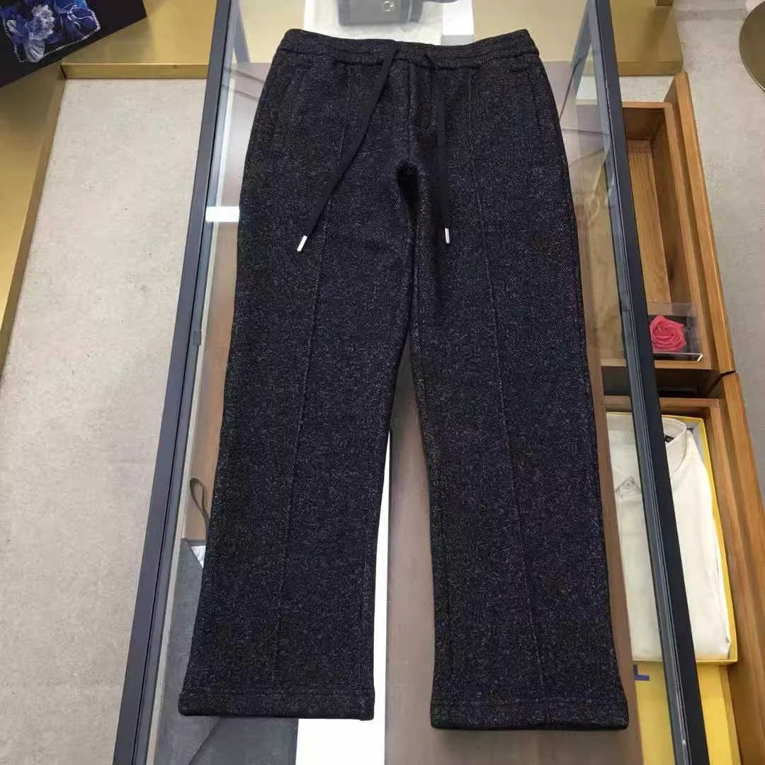 

BC Italian Embroidery Old Money Wind Fleece Casual Pants Straight Pants