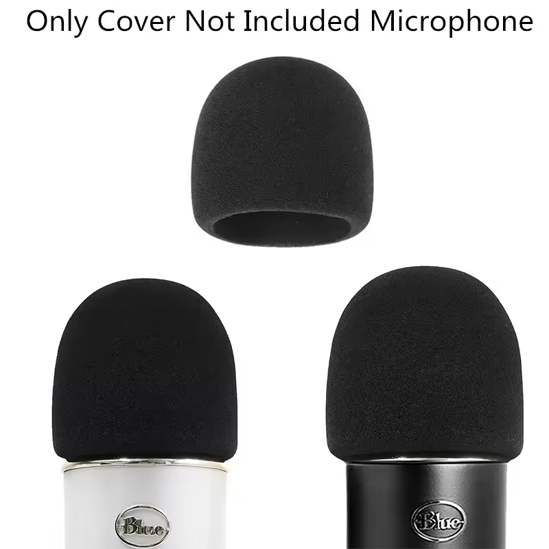 Parabrezza per microfono in schiuma per Yeti Yeti Pro blu Copertura per microfono a condensatore Filtro pop Copertura per microfono Parabrezza