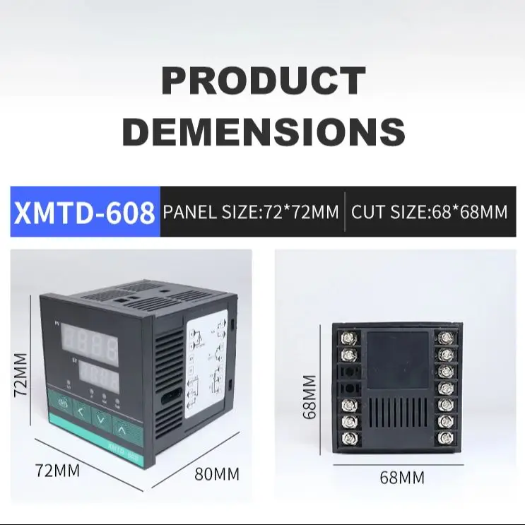 Time PID Temp Controller Thermostat XMTD-608 RTD TC Input SSR Relay Output PID Temperature Controller 220v with Timer Control