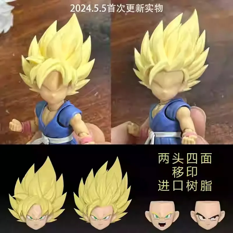 Dragon Ball LEFMA Old Lei GT Super Saiyan Young Goku Head Sculpture Without Body Accessory Pack Poseable Action Figure