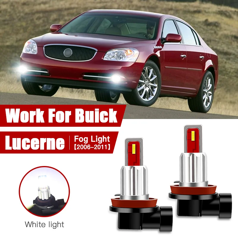 

2pcs Led Car Fog Lamp for Buick Lucerne 2006 2007 2008 2009 2010 2011 H11/H8 Front Fog Light Bulb Car Accessories Canbus 12V/35W