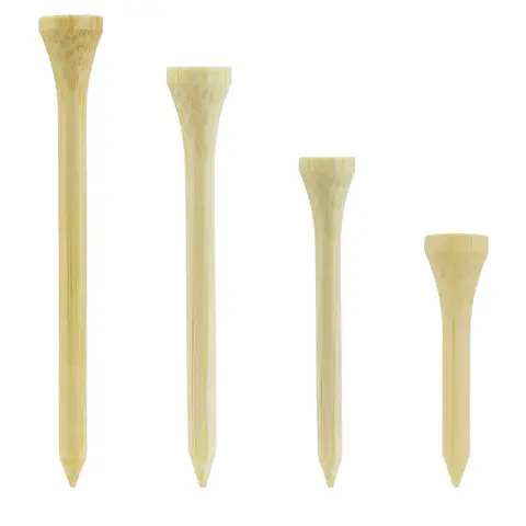 50PC 골프 티 10 대나무 골프공 거치대, 4 가지 크기, 42mm, 54mm, 70mm, 83mm, 메가, 100 개/가방