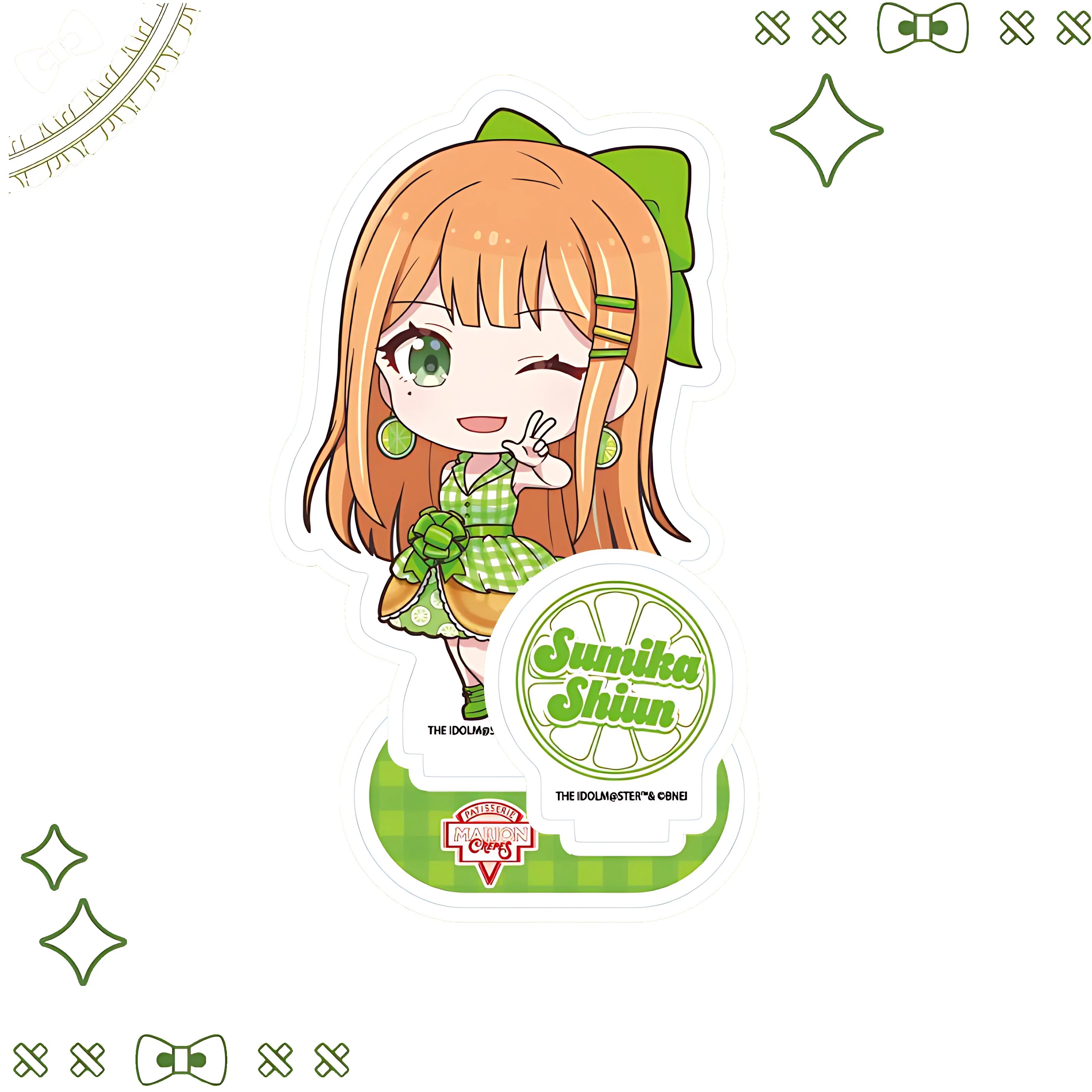

Hot Kawai Anime Gakuen IDOLM Acrylic Stand Model Plate Figure Desk Decor Keychain Friends Gifts 10cm