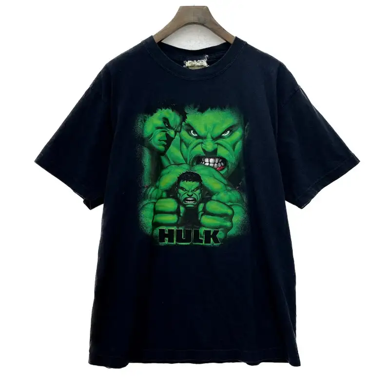 Camiseta Vintage The Incredible Green Superhero Movie, talla M, azul, 2003