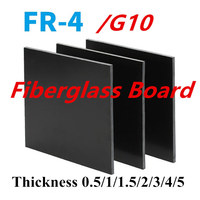 0.5~5mm Thick Black Glassfibre Template Board Sheet G10 Epoxy Glass Fiber FR4 Fibreglass Plate 3D for Antistatic