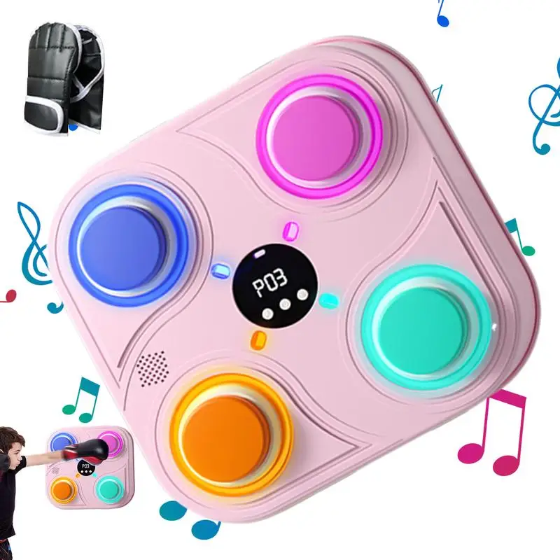 

Music Boxing Machine For Adults Boxing Machine Musical Punching Machine With Gloves Sport Toy Light Rechargeable Boxing Trainer