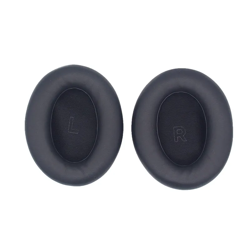 

2 пары кожаных насадок для наушников Bose QC Ultra, черные и белые, обеспечивающие звукоизоляцию и шумоподавление, приятные для кожи и устойчивые к царапинам.
