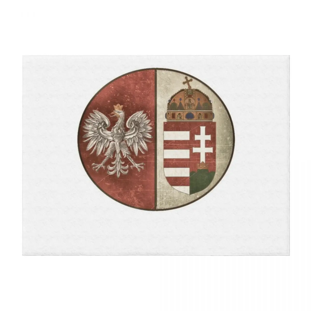 

Poland Hungary - New Deluxe Vintage-look Design Throw Blanket valentine gift ideas Cute Polar Cute Plaid Blankets