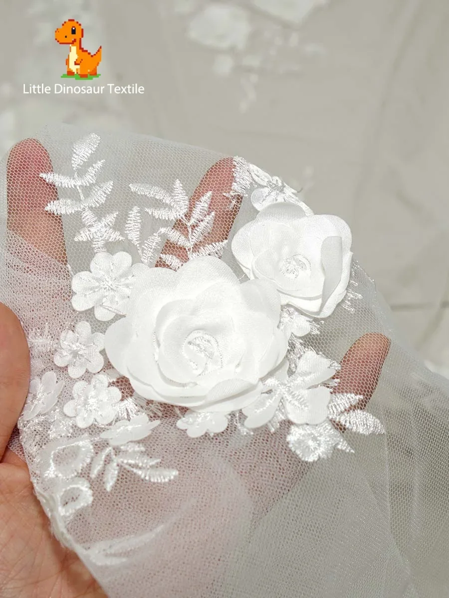 

Блестящая серебряная сетчатая ткань с блестками и бисером, замысловатая вышивка для свадебной фаты, вечернее платье, высококачественный текстиль для мероприятий