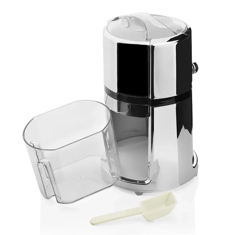 Round hand-cranked ice crusher commercial household shaved ice machine shaved ice crusher creative home
