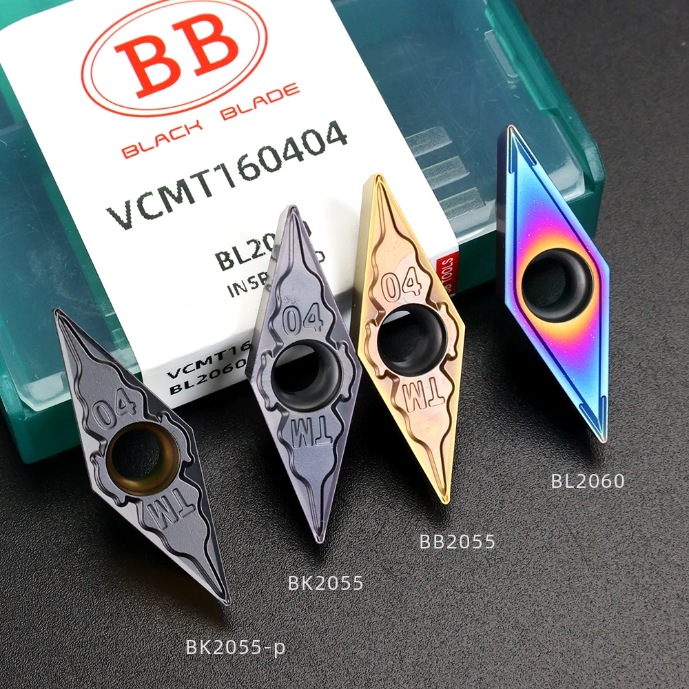 Vcmt Vbmt Inserir Lâmina de Ferramenta de Torno Cnc de Carboneto Sólido Vcmt1604 Vbmt1604 Vcmt1103 para Liga de Alumínio de Aço Inoxidável bb