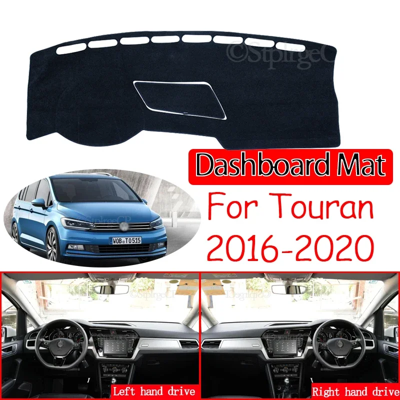 

Anti-Slip Mat Dashboard Cover Pad Sunshade Dashmat Protect Car Accessories for Volkswagen VW Touran MK2 2016 2017 2018 2019 2020