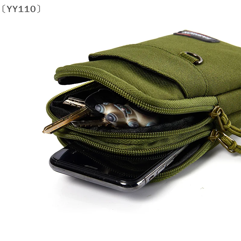 

王YY110 августОткрытый беговой пакет с бесплатным карабином Водонепроницаемая поясная сумка Оксфорд Двухслойная сумка EDC Molle