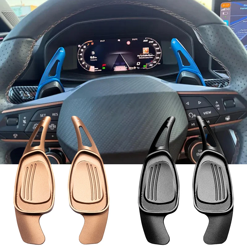 Car Shift Paddles for Cupra Formentor 2019 Cupra Ateca Leon Hybrid 2020-2022 Car Steering Wheel Speed ​​Extender Shift Paddles
