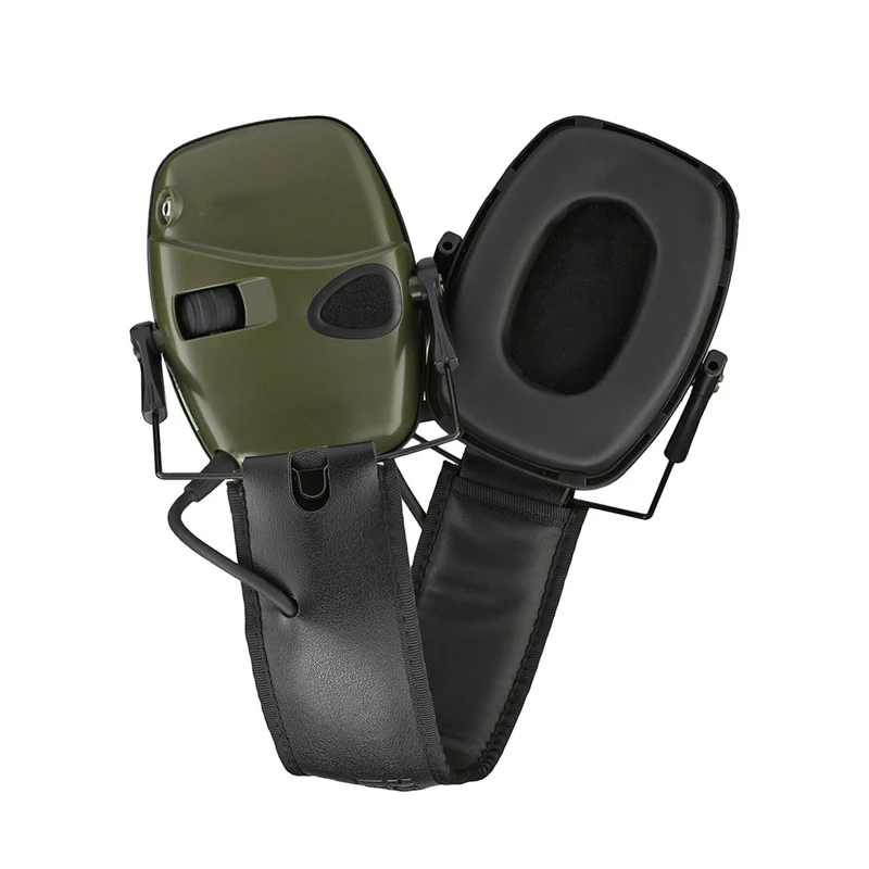 سماعات رأس تكتيكية لإلغاء الضوضاء للصيد، غطاء للأذنين للرماية الإلكترونية، سماعة حماية للسمع قابلة للطي