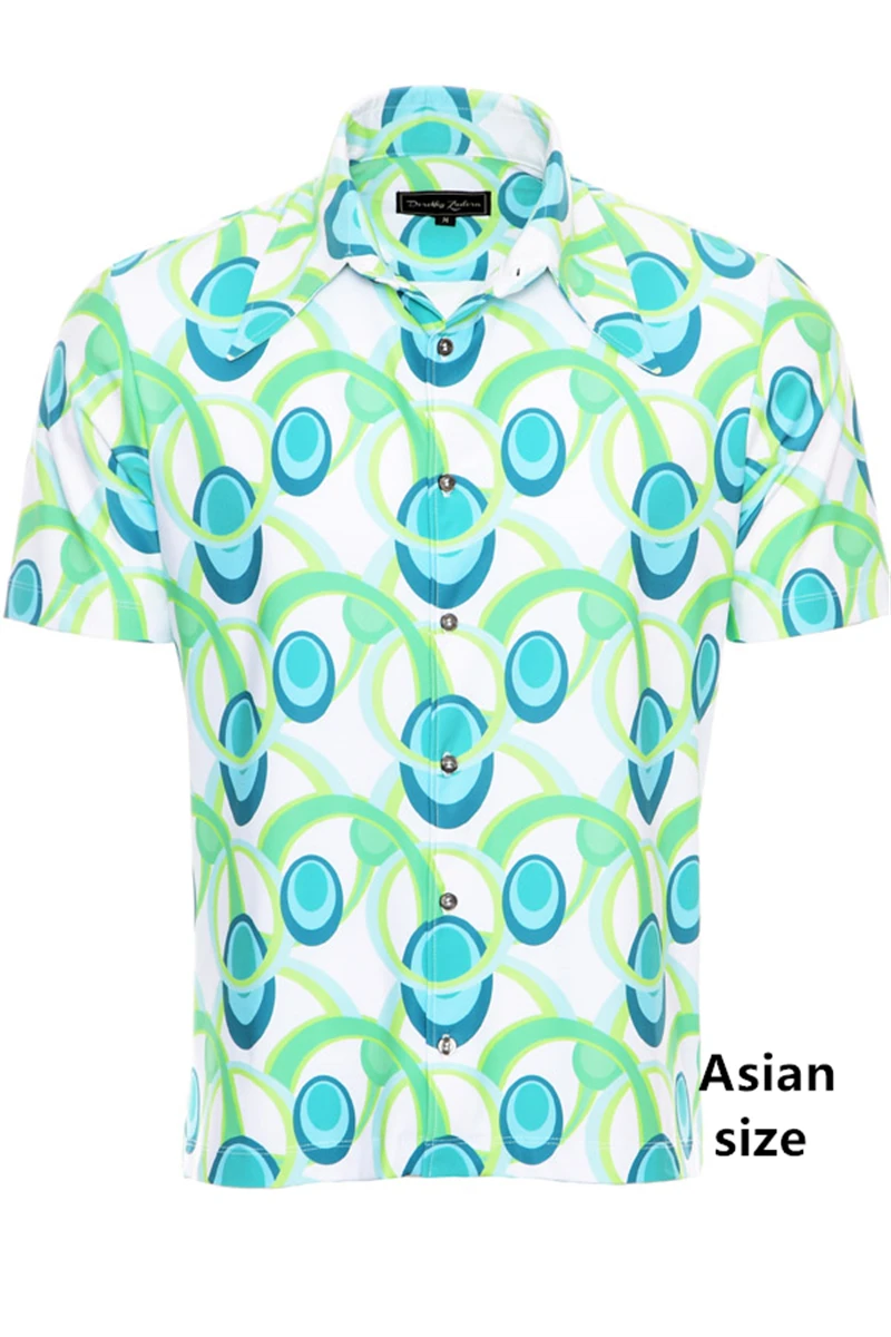 

Classic 3d Print Men Hawaiian Shirt Retro Geometric Graphics Blouse Summer Short Sleeve Button Up Shirt Men 70s Style Clothes