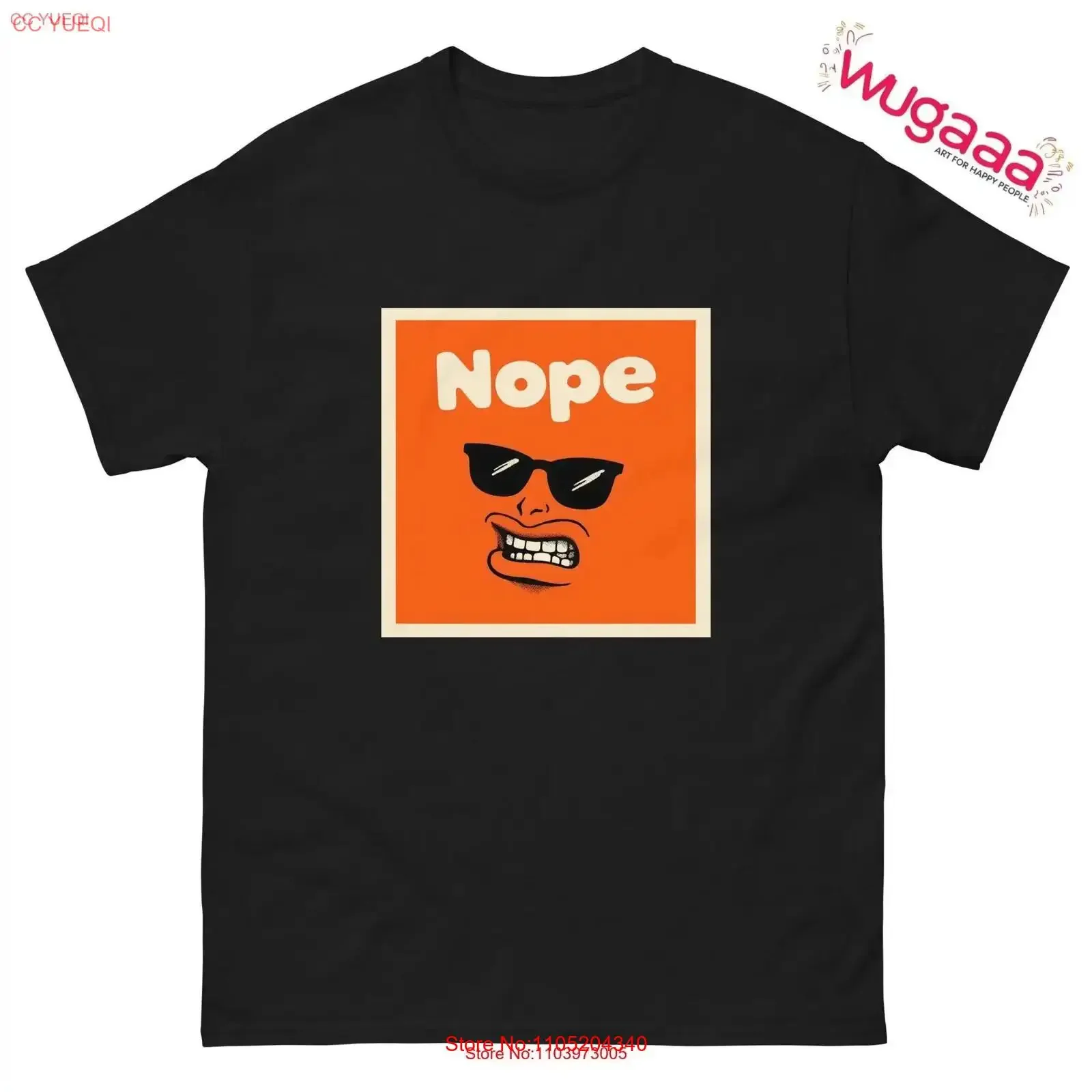 

Футболка с солнцезащитными очками Nope, смелая жизнь, дерзкий рот, причудливая эффектная одежда, игривая модная винтажная стираная мягкая дышащая мужская одежда