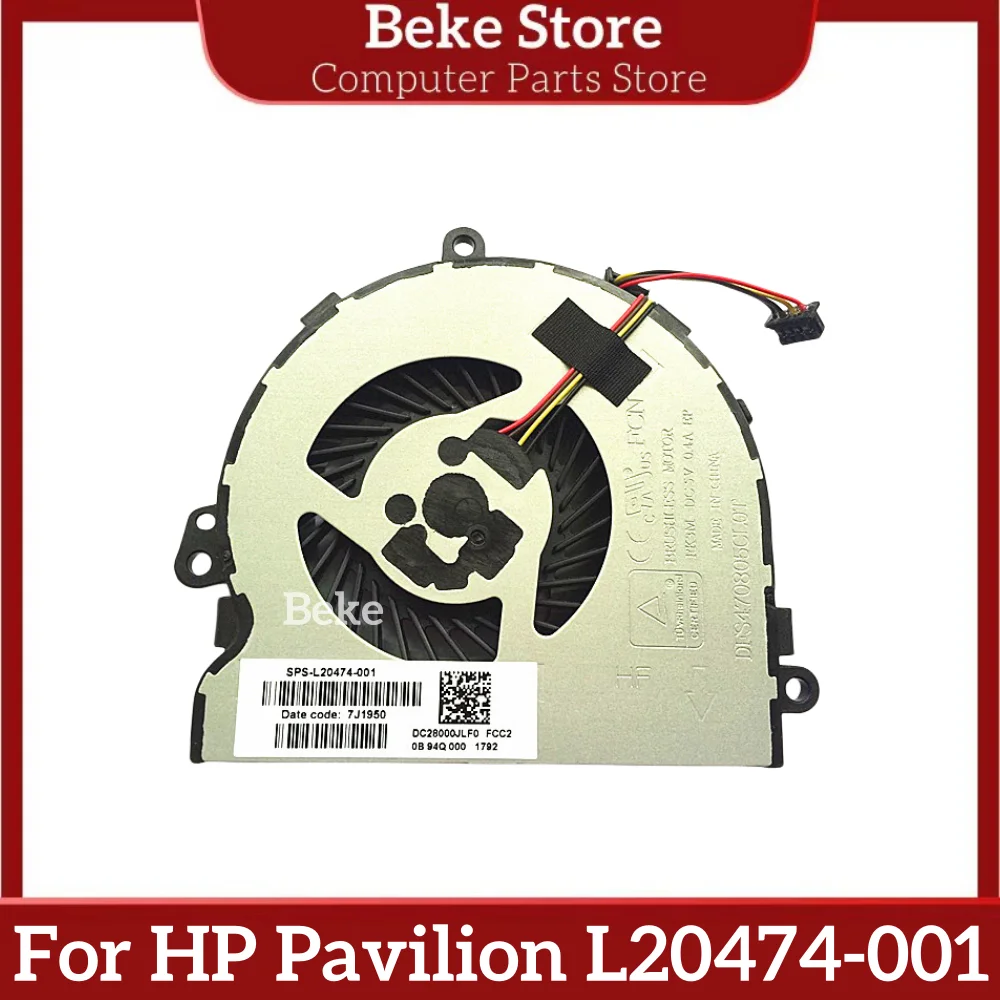 

Beke New Original Laptop CPU Cooling Fan Heatsink For HP Pavilion 250 255 256/G7 15-DY DB -DR -DX L20474-001 Free Shipping