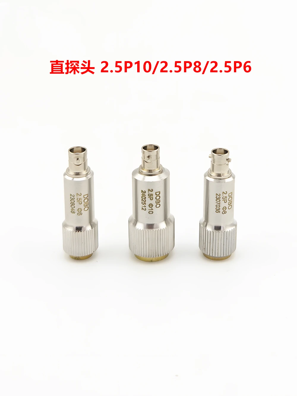 

2.5P10, 2.5P8, 2.5P6 ultrasonic, straight probe single crystal non-destructive testing, UT longitudinal wave transducer