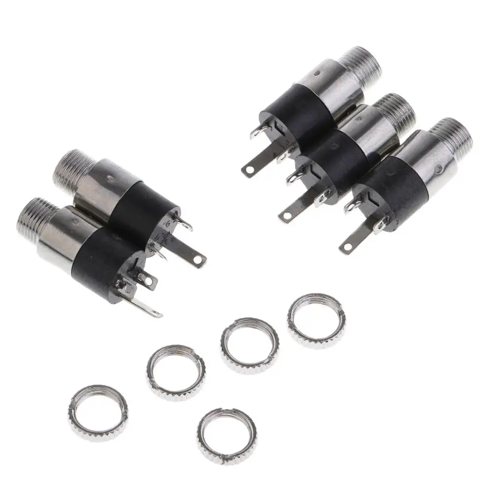 

3.5mm 1/8inch Mini Stereo Female Panel Mount Headphone 5Pcs