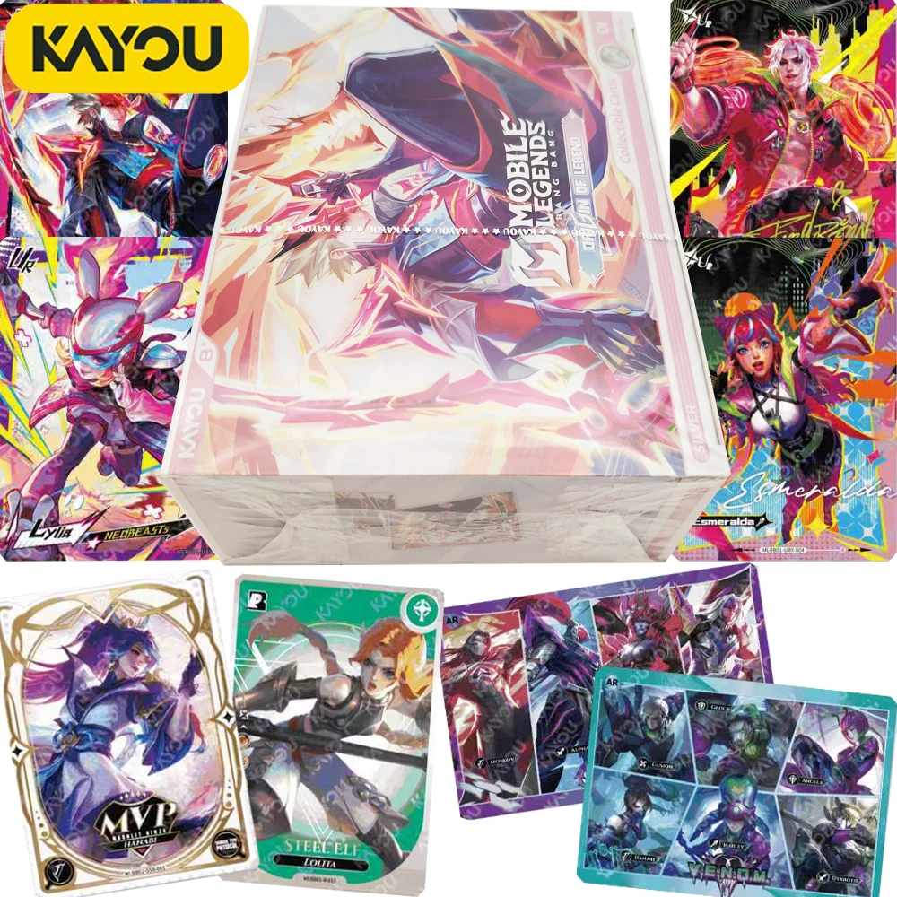 

Kayou Original Official MLBB English Language Game Collection Cards Battle Hero Character Exquisite Design Hobby Cards Kids Gift