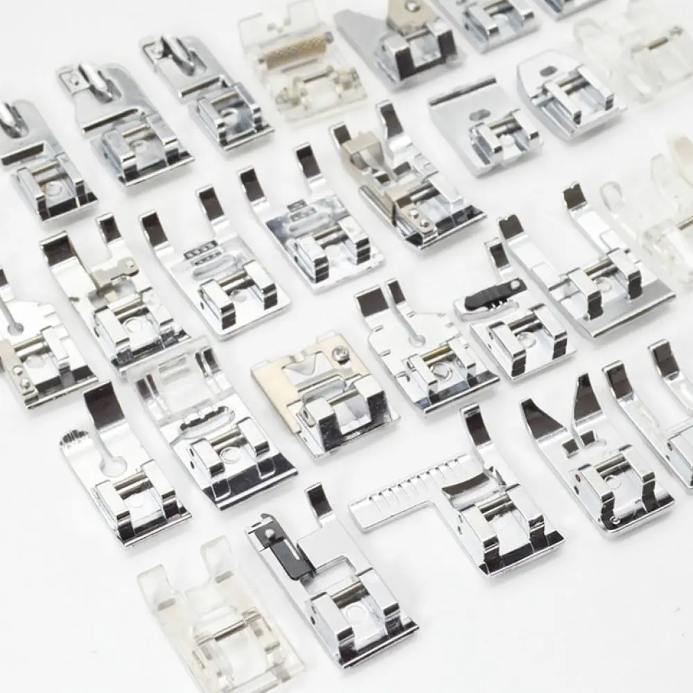 Essential Sewing Machine Presser Foot Set For Tailors Fabric Quilting Binding Overcasting Zipper Repair Tool Kits