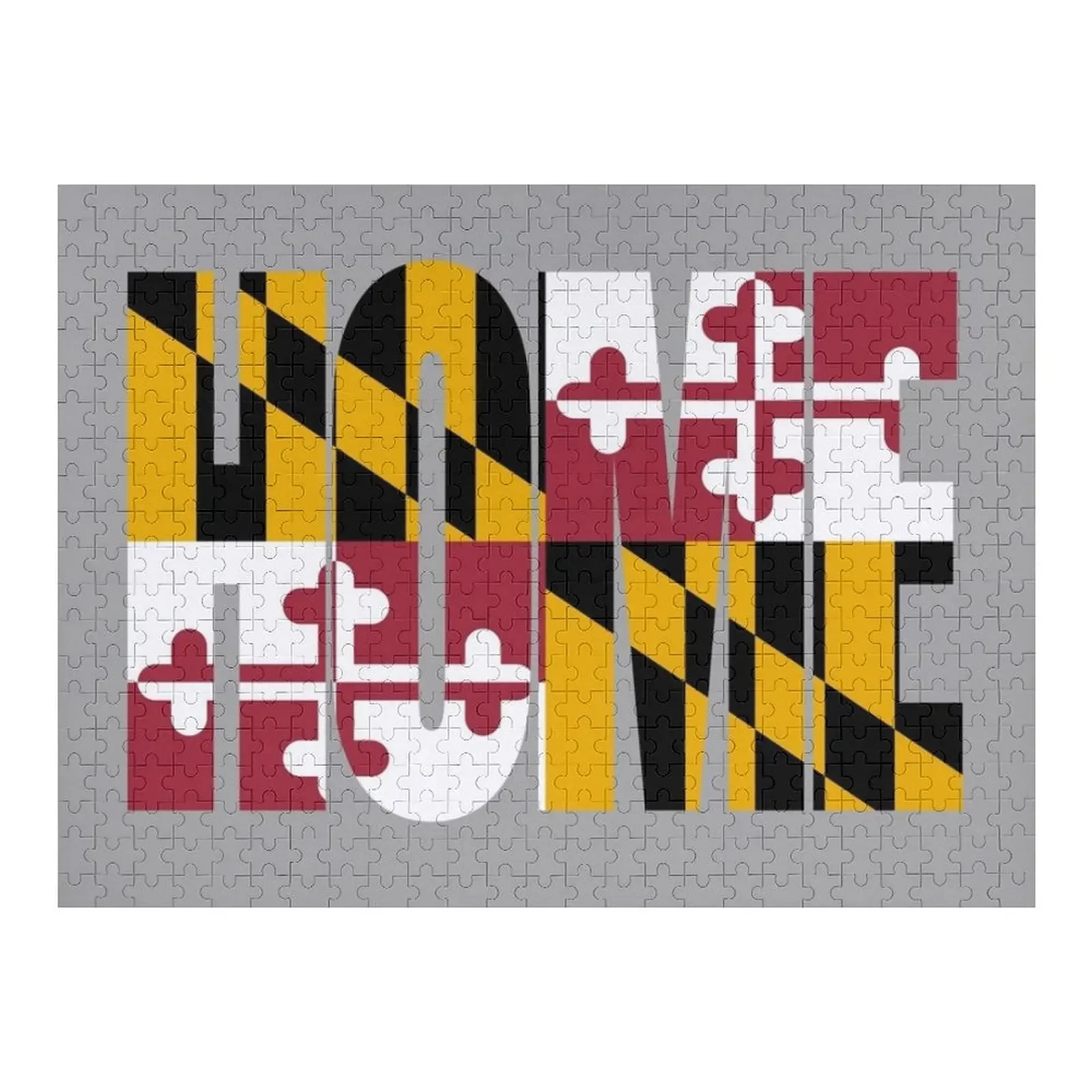 

Maryland Home - State Flag Jigsaw Puzzle Personalized Gifts Game Children Customized Picture Personalized Gift Married Puzzle
