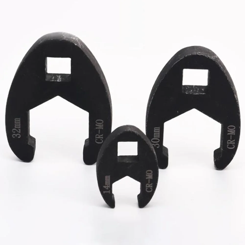 

19Pcs Wrench Crowfoot Wrench Set 1/2 In 3/8 In Drive Sizes 8mm-32mm Flare Nut Wrench Open Wrench Tool For Limited Space