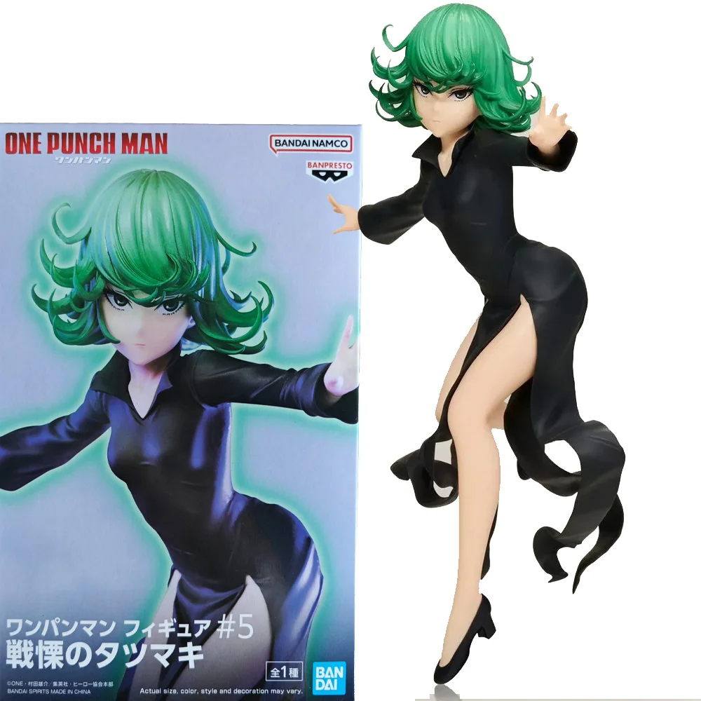 Original Bandai One Punch Man #5 Terrible Tornado Tatsumaki Figure Banpresto