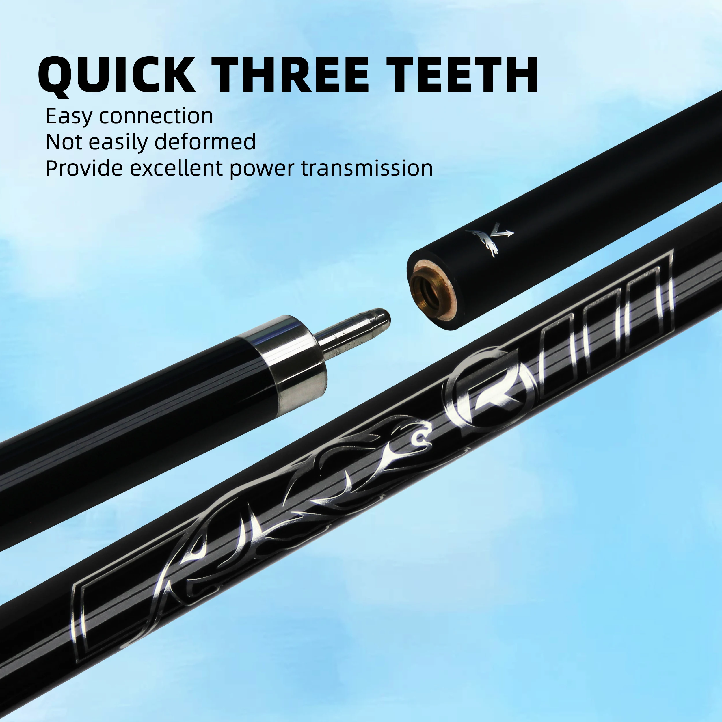 عصا البلياردو المساعدة - طرف 13 مم، عمود مضرب الاستقرار 19 ~ 21 أونصة عصا السنوكر 3 وسائد البلياردو تاكو دي بيلار #2