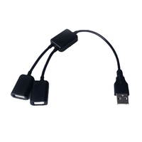 USB Splitter Y Cable 1 Male to 2 Female USB Expander Hub Multi USB Port Extender