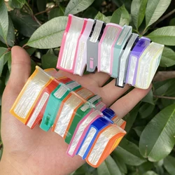 New Funny Acetate Colorful Book Shape Shark Hair Claw For Women Girls Oversize Irregular Ponytail Headwear Hair Accessories