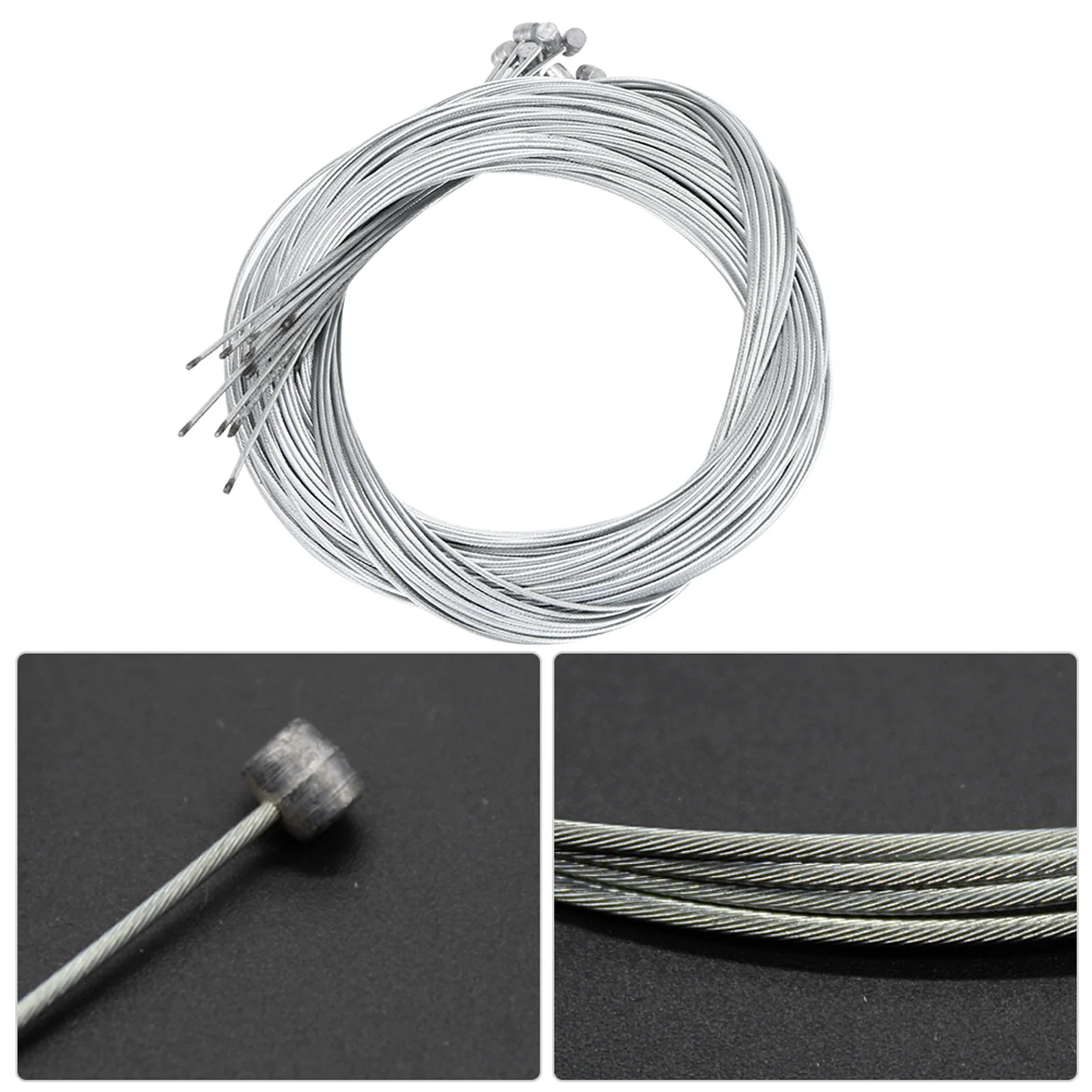 20PCS Electric Bike Brake Wire Core Metal 2.5M Length 1.6mm Thick Electric Bicycle Rear Cable Core Brake Line Cycling Accessory