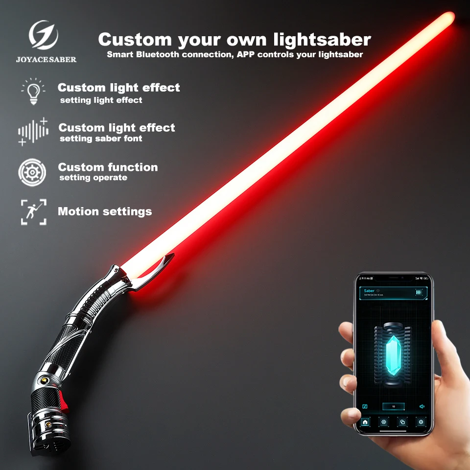 

Lightsaber Count Dooku Neopixel Laser Sword Jedi Light Saber Metal Handle Cosplay Luminous Dueling Xenopixel Sabers Toys Joyace