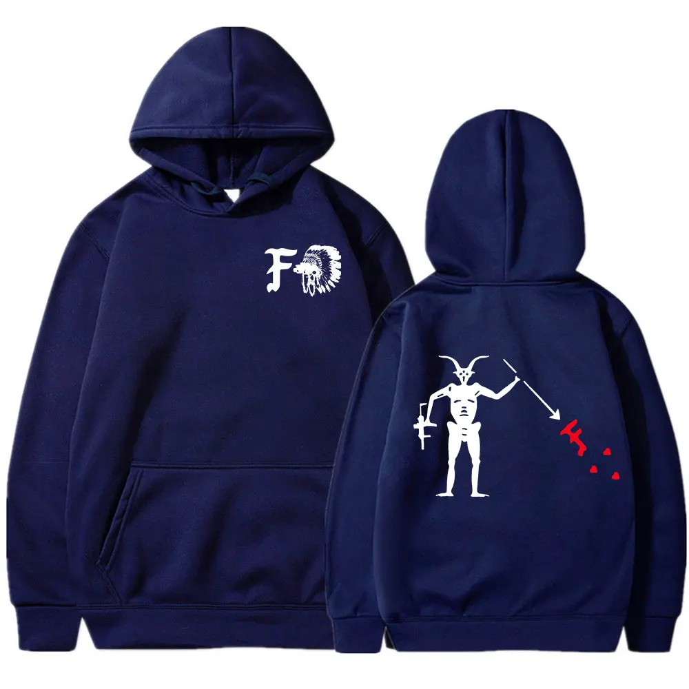 Forward observações grupo hoodie esqueleto da morte satanás masculino gráfico moletom com capuz roupas góticas hoodies harajuku streetwear