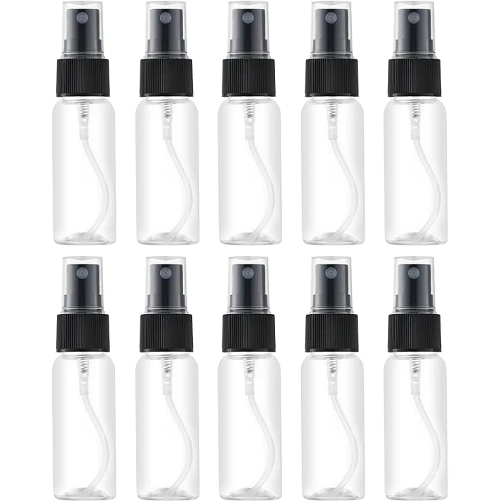 Botella de Spray de Plástico de 30 ml, 5/10 Piezas, Mini Atomizador de Viaje con Pulverización Fina, Pulverizador Pequeño para Perfume, Agua, Colonia, Muestras de Alcohol