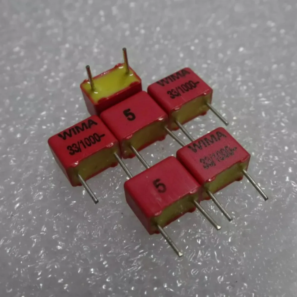 

5pcs/lot FKP2 0.000033uF 1000V 33pF 330 Brand New 5mm Film Capacitor