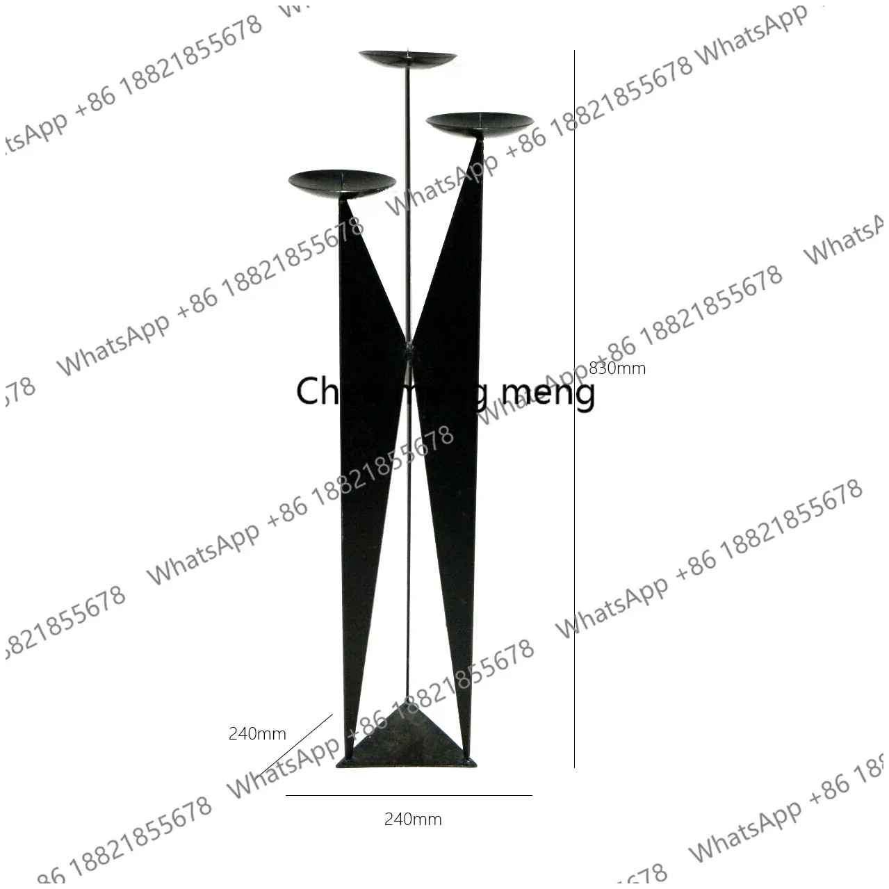 Świecznik z kutego żelaza od podłogi do sufitu, ozdoba, nowy chiński styl, dekoracja do domu, pensjonatu, sklepu odzieżowego